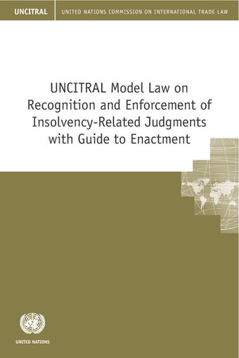 image of UNCITRAL model law on recognition and enforcement of insolvency-related judgments