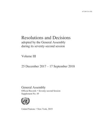 image of Checklist of resolutions and decisions