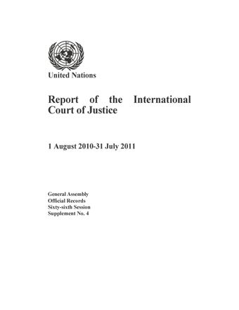 image of International Court of Justice: Organizational structure and post distribution as at 31 July 2011