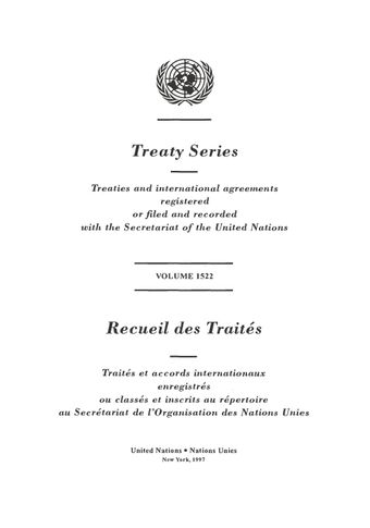 image of Treaty Series 1522