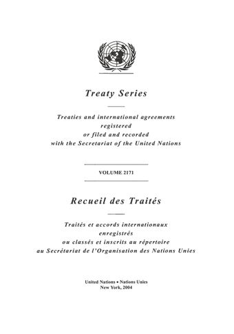 image of Treaty Series 2171