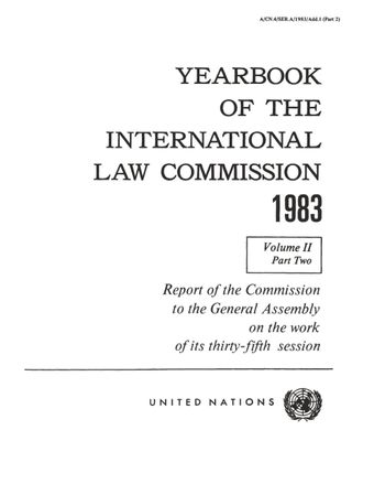 image of Yearbook of the International Law Commission 1983, Vol. II, Part 2