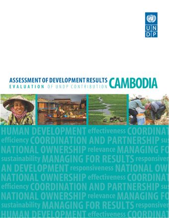 image of Evaluation matrix: Evaluation questions for the ADR Cambodia