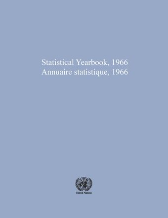 image of Statistical Yearbook 1966, Eighteenth Issue