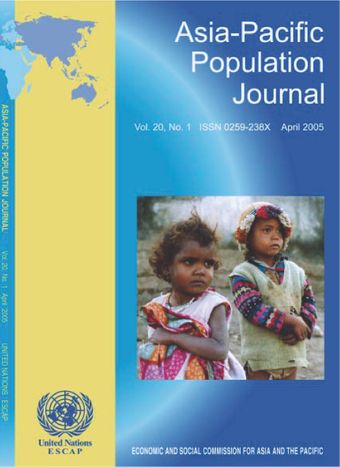Asia-Pacific Population Journal, Vol. 20, No. 1, April 2005