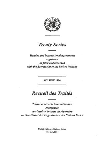 image of No. 26369. Montreal Protocol on Substances that Deplete the Ozone Layer. Concluded at Montreal on 16 September 1987