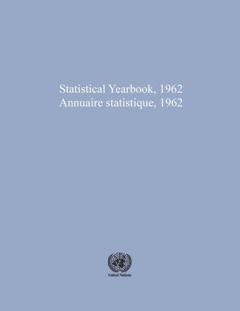 image of Statistical Yearbook 1962: Fourteenth Issue