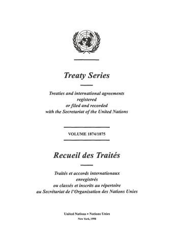 image of Treaty Series 1874/1875