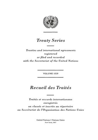 image of Treaty Series 1539