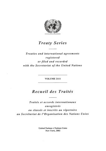 image of Treaty Series 2111