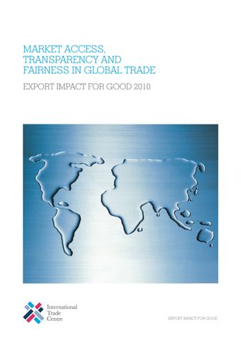 image of Market Access, Transparency and Fairness in Global Trade