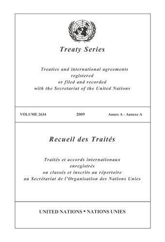 image of Recueil des Traités 2634