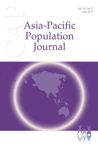Asia-Pacific Population Journal, Vol. 26, No. 2, June 2011