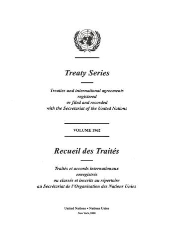 image of No. 33480. United Nations Convention to combat desertification in those countries experiencing serious drought and/or desertification, particularly in Africa. Opened for signature at Paris on 14 October 1994