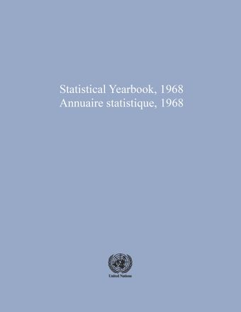 image of Statistical Yearbook 1968, Twentieth Issue