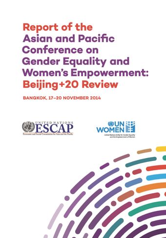 image of Asian and Pacific ministerial declaration on advancing gender equality and women’s empowerment
