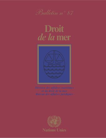 Droit de la Mer Bulletin, No. 87