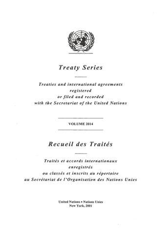 image of Recueil des Traités 2014
