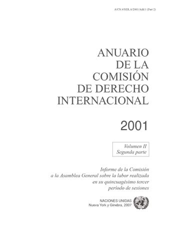 image of Anuario de la Comisión de Derecho Internacional 2001, Vol. II, Parte 2