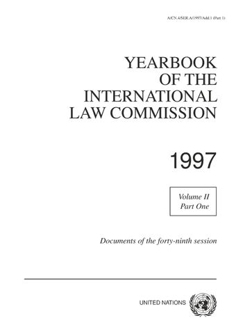 image of Yearbook of the International Law Commission 1997, Vol. II, Part 1