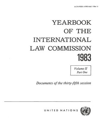 image of Yearbook of the International Law Commission 1983, Vol. II, Part 1