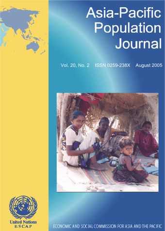 Asia-Pacific Population Journal, Vol. 20, No. 2, August 2005