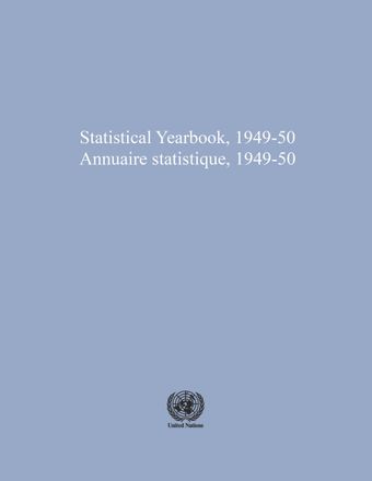 image of Statistical Yearbook 1949-1950, Second Issue