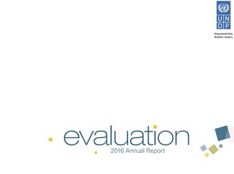 image of Annual Report on Evaluation 2016
