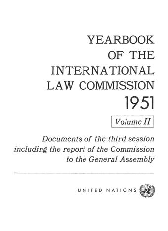 image of Yearbook of the International Law Commission 1951, Vol. II