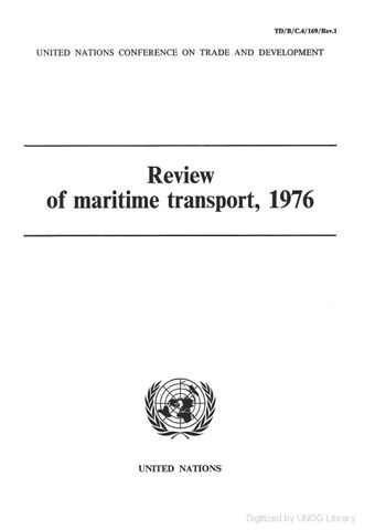 image of Selected maximum and minimum tramp freight rates, 1973-1976