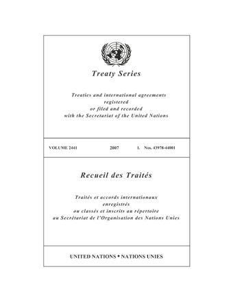 image of No. 43987. Organisation des Nations Unies et Burkina Faso