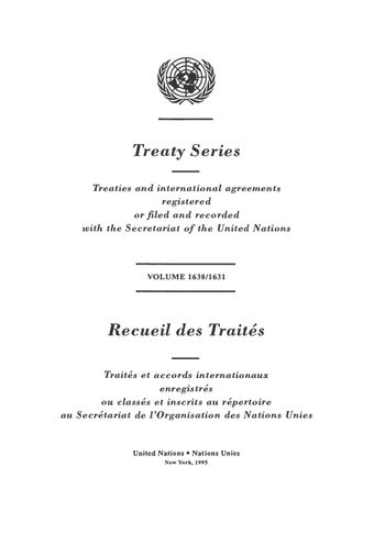 image of Treaty Series 1630/1631