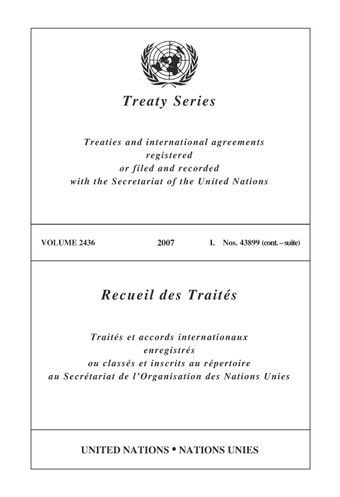 image of Treaty Series 2436