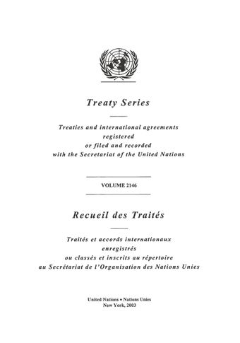 image of Treaty Series 2146