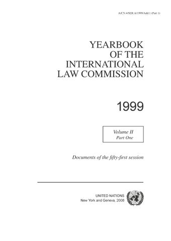 image of Yearbook of the International Law Commission 1999, Vol. II, Part 1