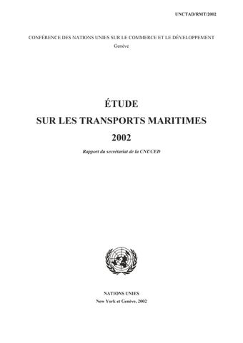 image of Étude sur les Transports Maritimes 2002
