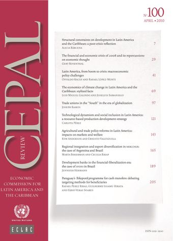 CEPAL Review No. 100, April 2010