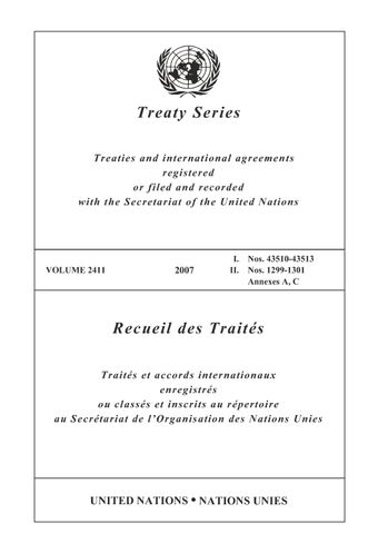 image of Recueil des Traités 2411