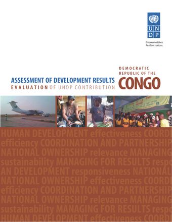 image of UNDP contribution to development results