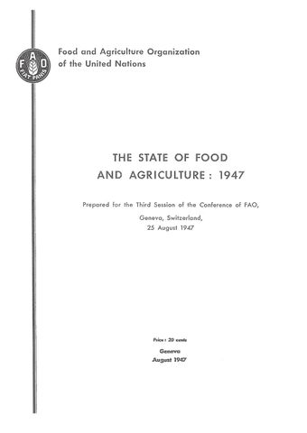 image of The State of Food and Agriculture 1947