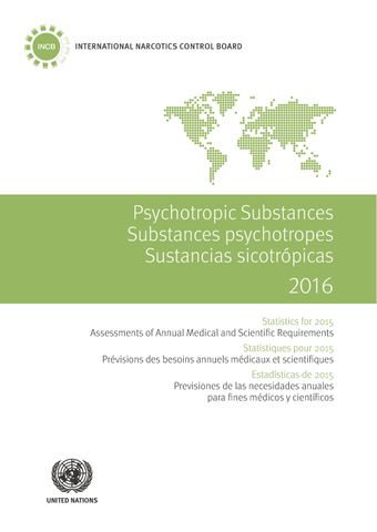 image of Estadísticas comunicadas en relación con las sustancias de la lista II del convenio sobre sustancias sicotrópicas de 1971, 2011-2015