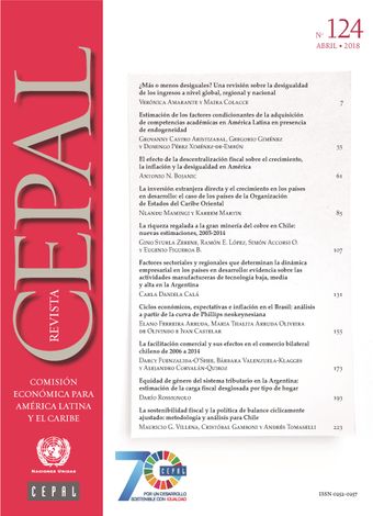 Revista de la CEPAL No. 124, Abril 2018