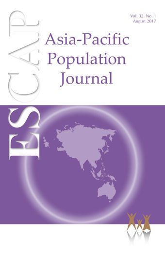 Asia-Pacific Population Journal, Vol. 32 No. 1, August 2017