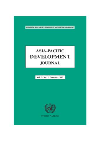 Asia-Pacific Development Journal Vol. 9, No. 2, December 2002