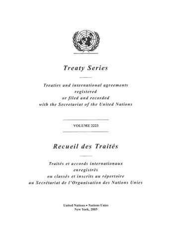 image of Treaty Series 2223