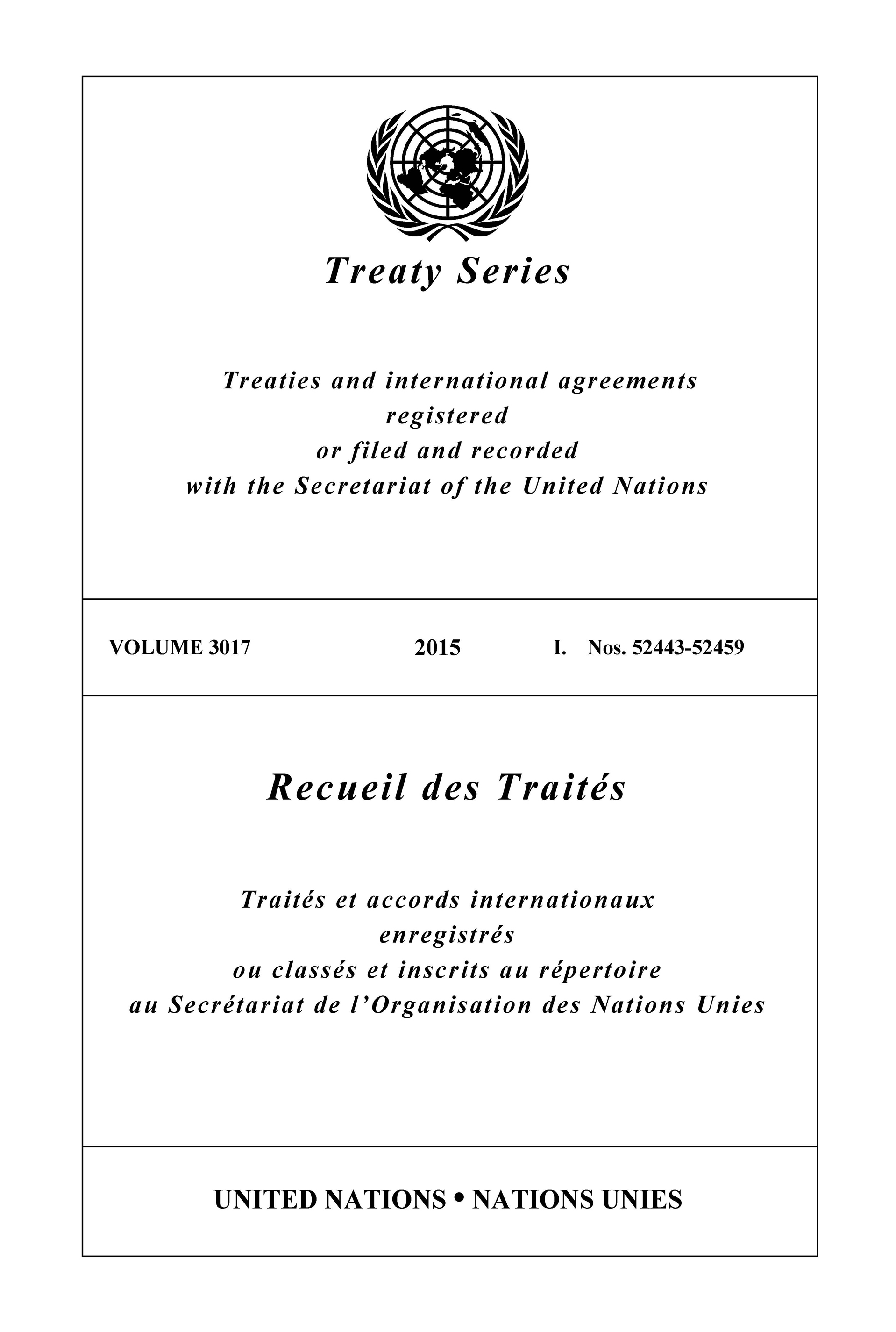 image of Treaty Series 3017