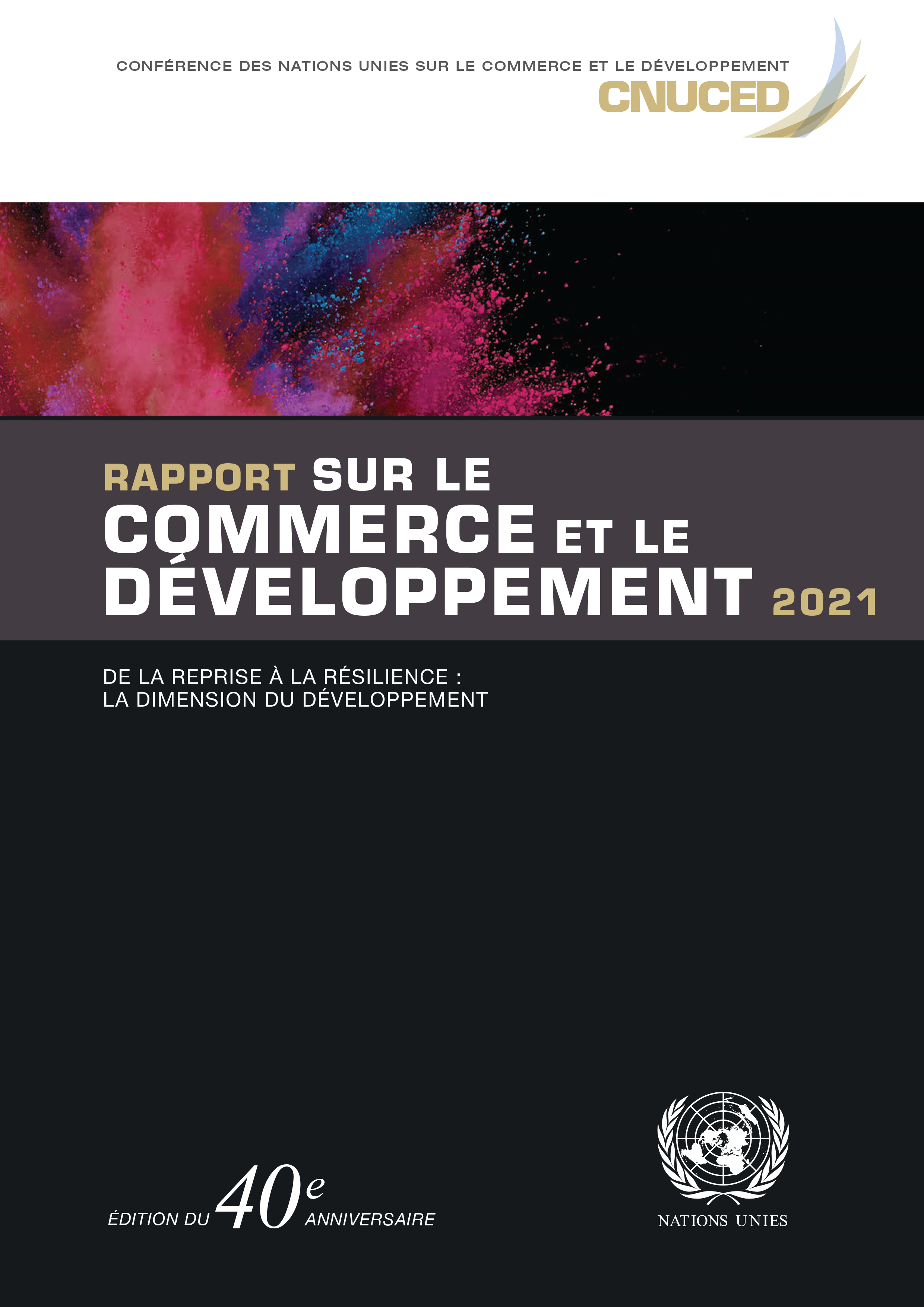 image of Rapport sur le commerce et le développement 2021