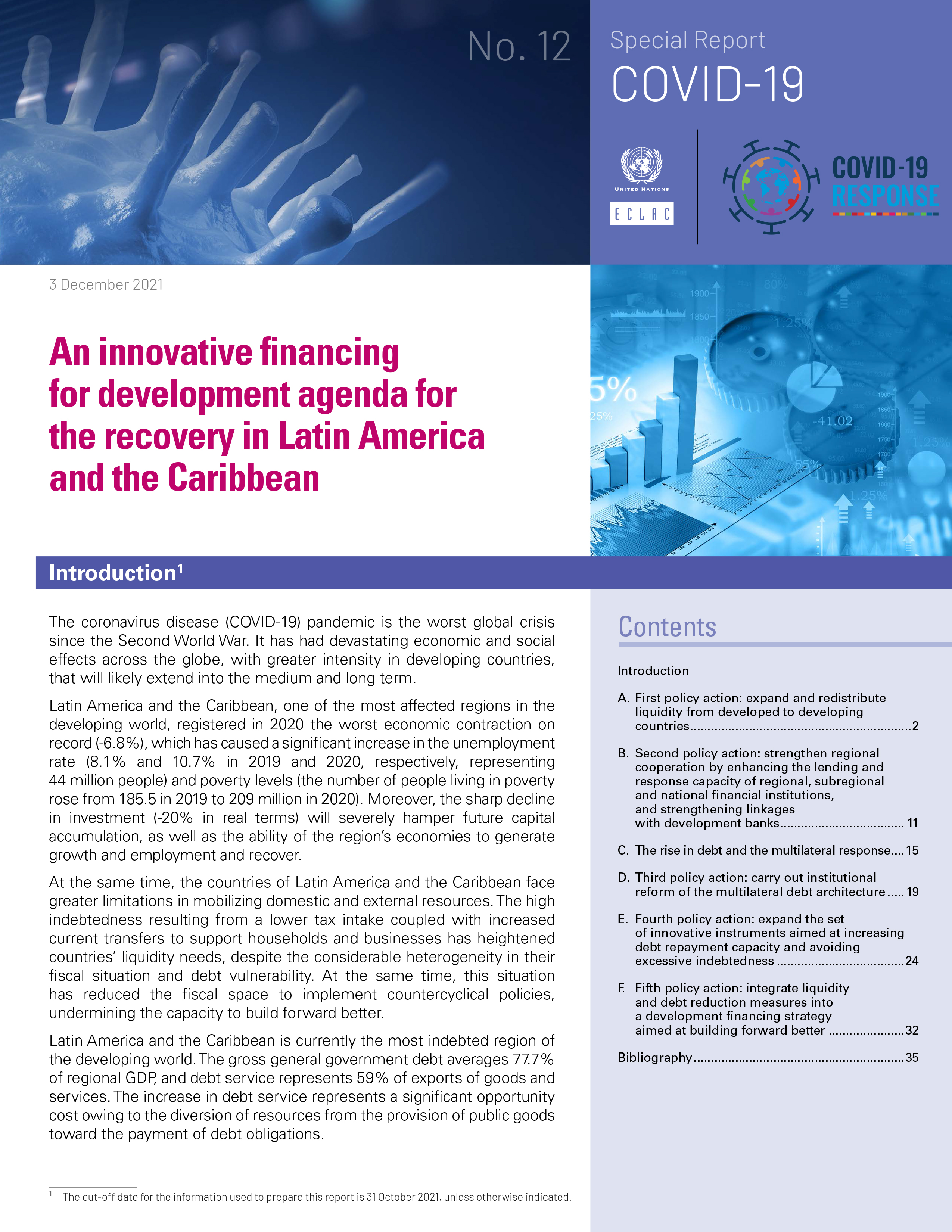 image of An Innovative Financing for Development Agenda for The Recovery in Latin America and the Caribbean