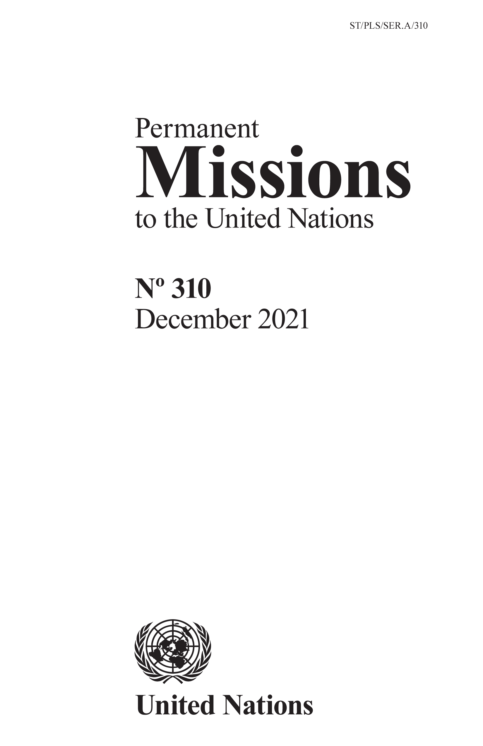 image of Permanent Missions to the United Nations, No. 310