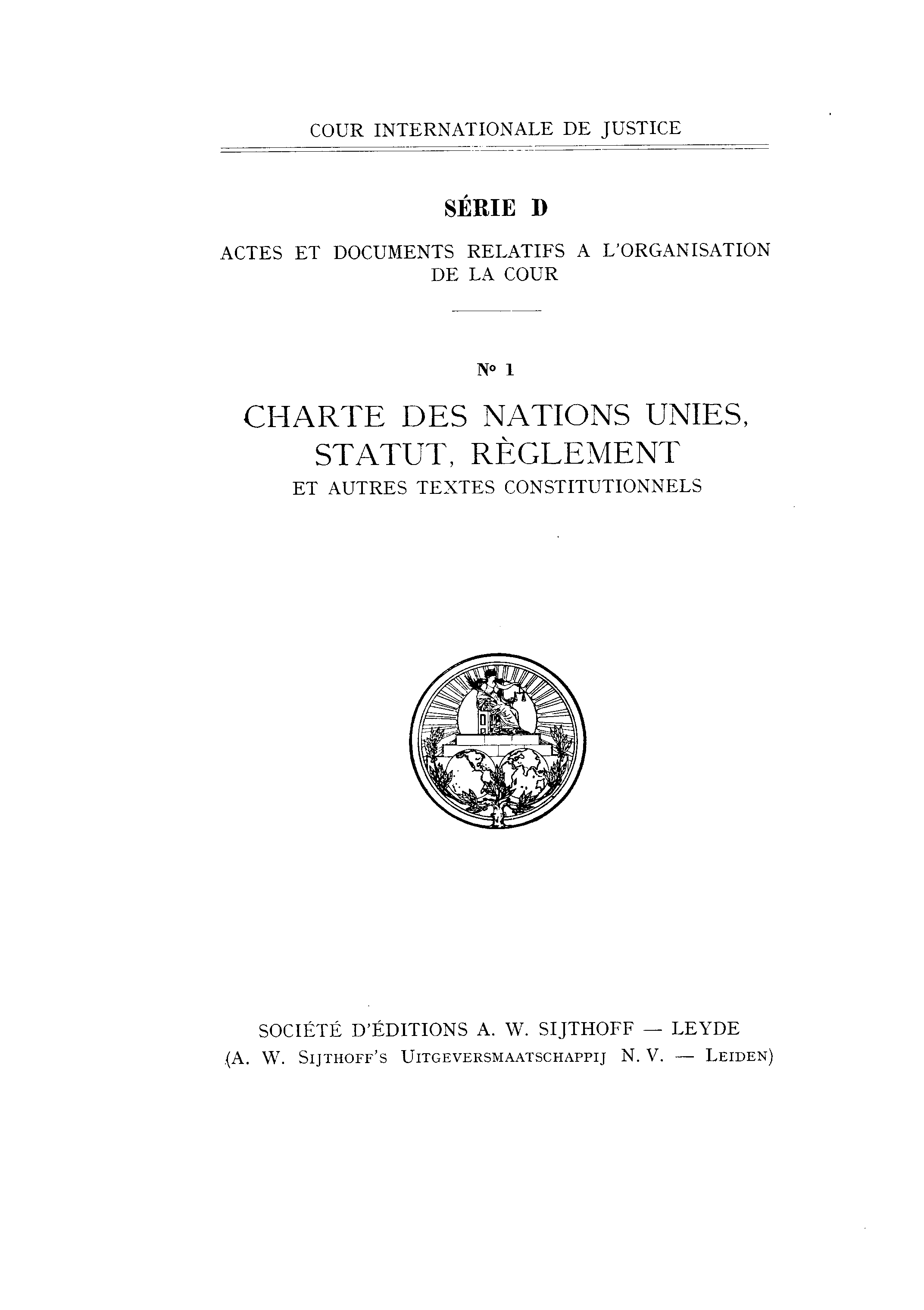 image of Acts and Documents Concerning the Organization of the Court No. 1